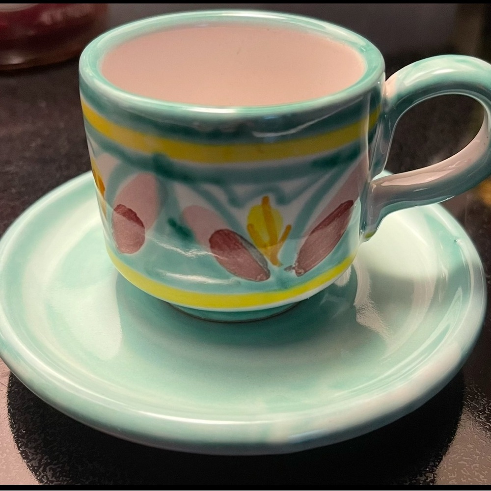 Italian Made Espresso Cup & Saucer